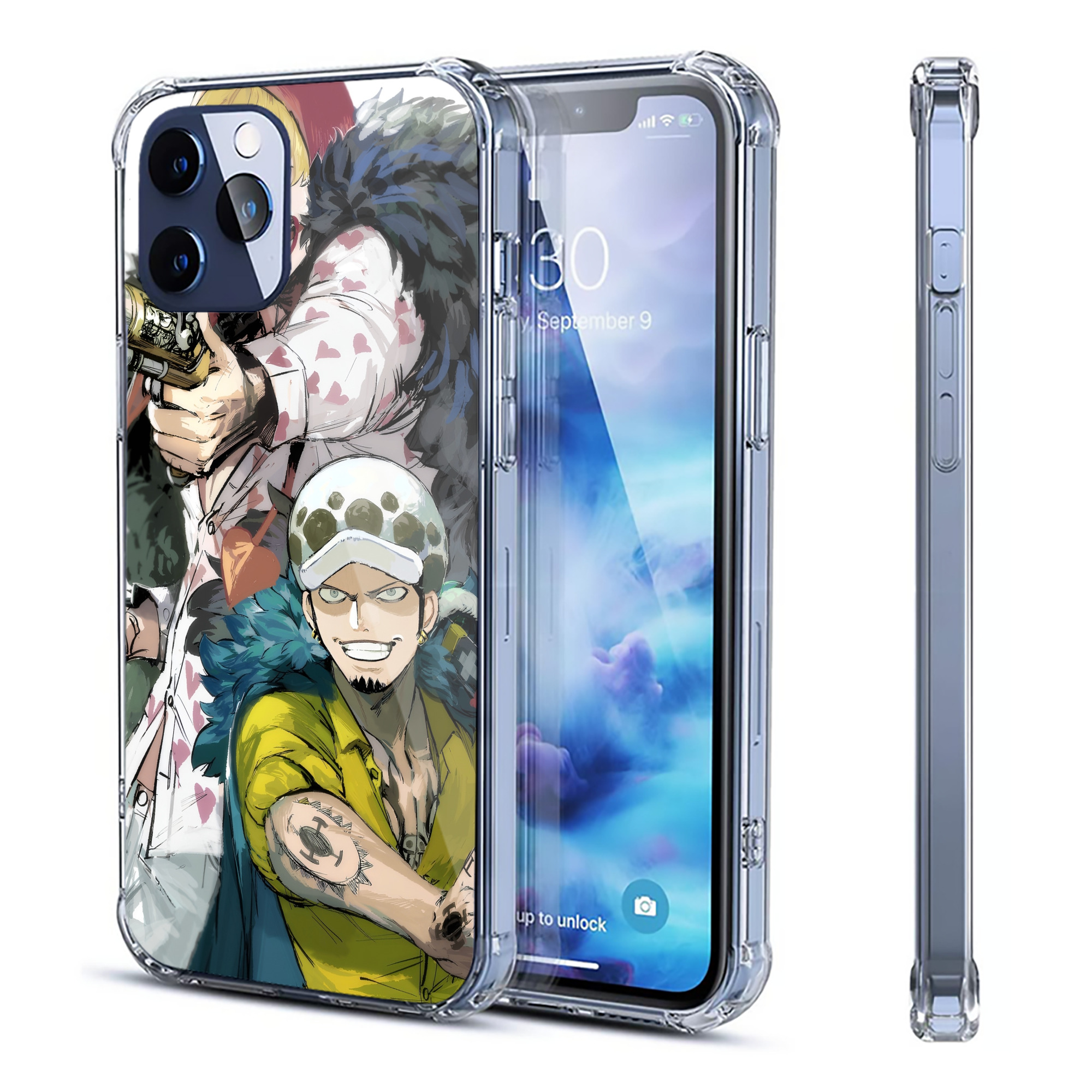 （画像用） ワンピース ONE PIECE 【iPhone 12シリーズ対応】透明スマホケース（クリアソフトケース）